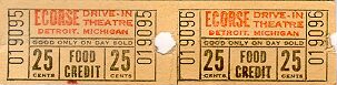 Ecorse Drive-In Theatre - Ticket - Photo From Rg